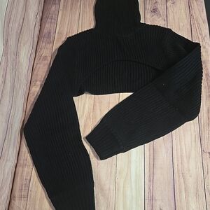 H&M Black Ribbed Women's Shrug